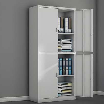 Office Cabinet: 4-Door Lockable Storage Cabinet image 6
