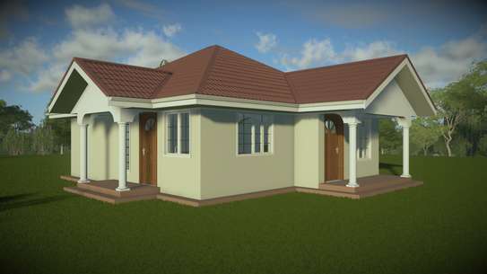 A magnificent Three Bedroom house plan image 2