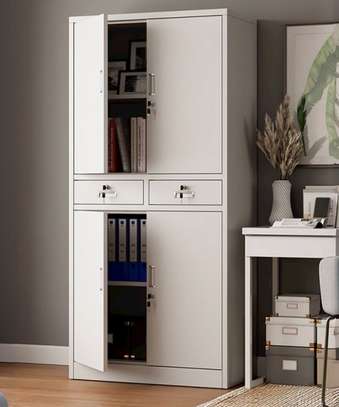 Office Cabinet: Four-Door Cabinet with 2 Small Drawers image 3