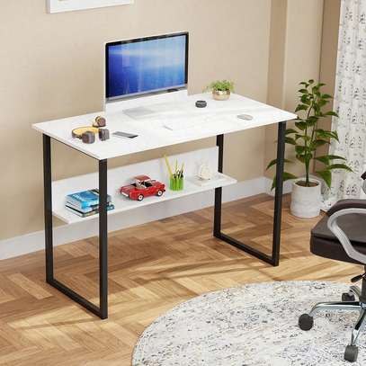 Office Desk: Generic Home Computer Desk With Storage image 3