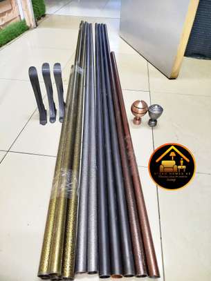 HEAVY DUTY/ POWDER COATED CURTAIN RODS AND ACCESSORIES image 1