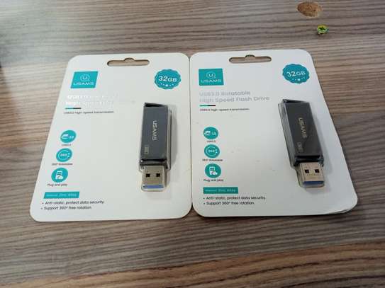 USB Memory Stick 32GB USAMS flash drive, black image 1