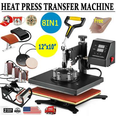 8 In 1 Commercial Hot Press Machine For Transfer Printing image 3