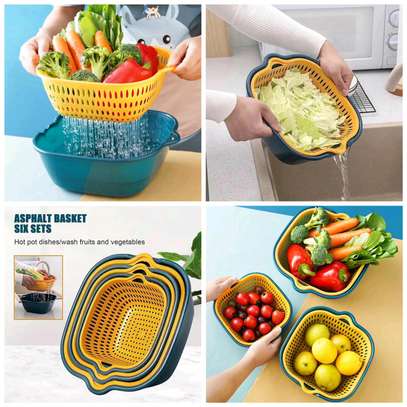 Kitchen Double Layer Drain Basket image 1
