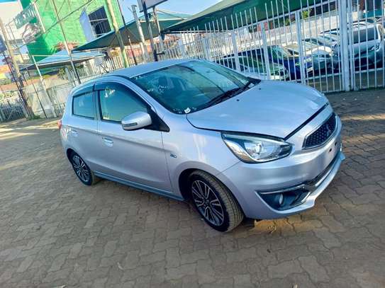Mitsubishi mirage 2017 model fully loaded Silver Color image 2