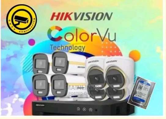 8 CCTV hikvision coloured cameras image 1