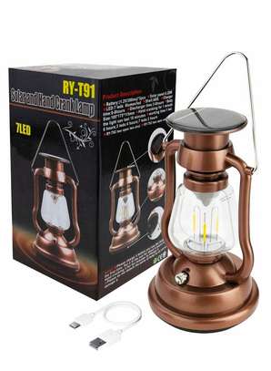 3 in 1Solar/Rechargeable /Manual Lantern Lamp image 1
