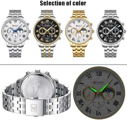 CURREN 8427 Stainless Steel Watches For Men Creative Fashion image 5