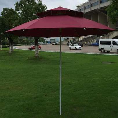 Double Layer Strong Sturdy Outdoor Beach Umbrella image 2