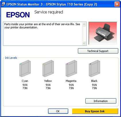 EPSON PRINTER RESET KEYS KENYA image 1