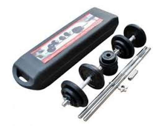 50kgs Set Dumbbells/barbell With A Portable Case image 1