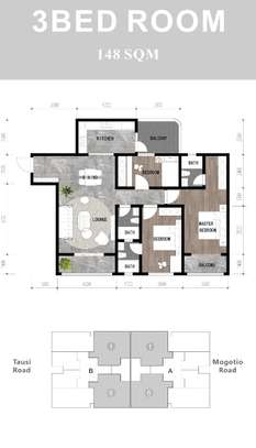 3 Bed Apartment with Swimming Pool at Mogotio Road image 7