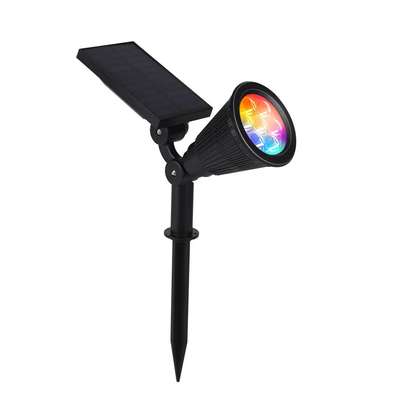 Solar RGB spike Garden lights lamp auto waterproof outdoor image 1