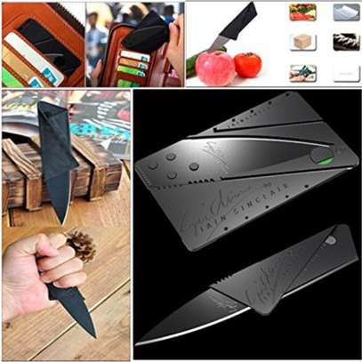 Foldable Card Pocket Knife Camping Wallet Business Pen image 6