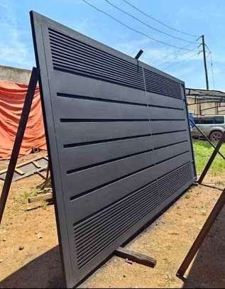 Executive heavy steel modern gates with Top security image 12