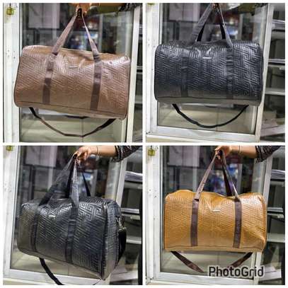 *Travel Pu leather  Large size duffel bag Bag image 4