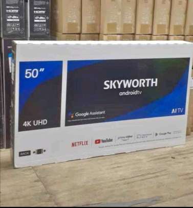 Skyworth 50 inch Smart UHD Television +Free wall mount image 1