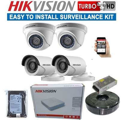 Hikvision 4 Camera CCTV Installation Kit image 2