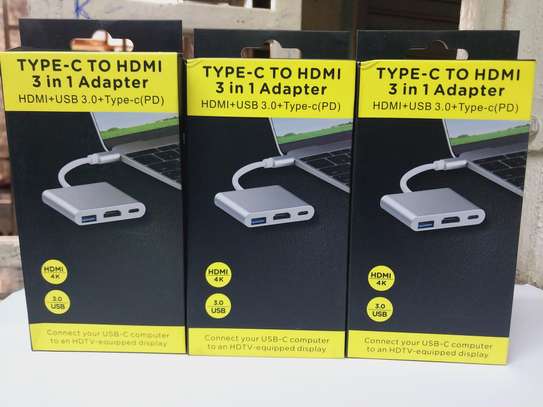 (3-in-1 Adapter) Type-c To HDMI / USB3.0 / Power Delivery image 2