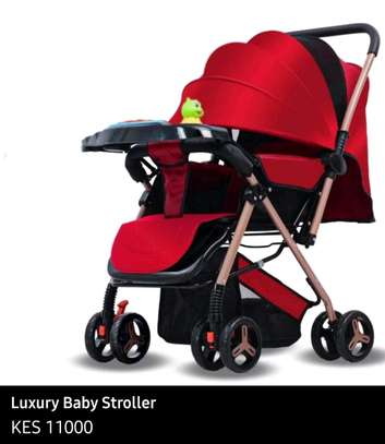 Foldable stroller with reversible handle image 2
