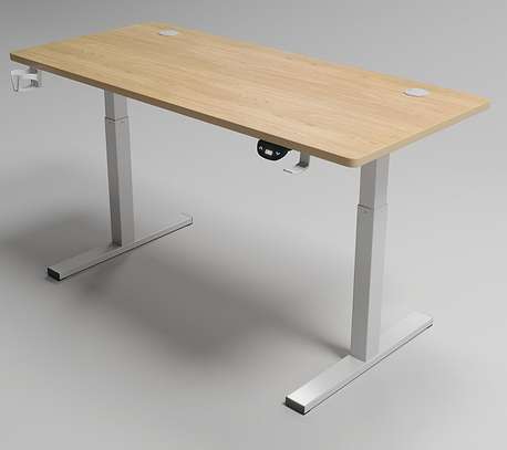 OFFICE DESK: 4 Edge Sided Brown Office Desk image 5