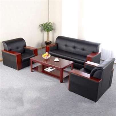 Commercial Reception Leather Sofa – Office Furniture image 2
