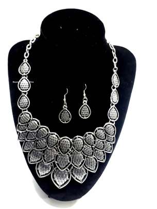 Womens Silver Plated Jewelry Set image 2