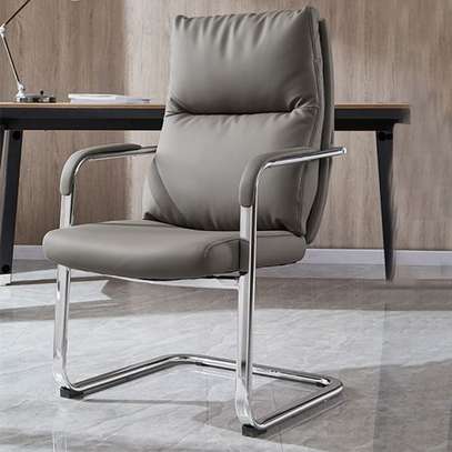 Office Chair: Non Swivel High Back Chair image 1