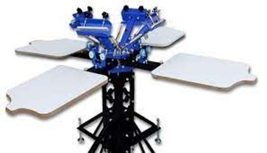 4 Color 4 Station Screen Printing Machine image 1