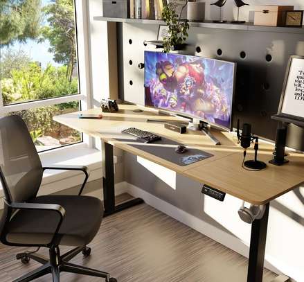 Office Desk : Height Adjustable Electrical Hackers Desk image 8