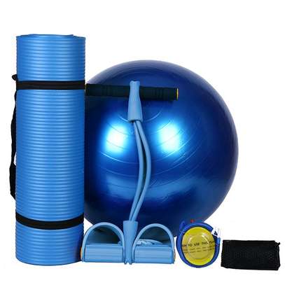 ◼️ *Yoga Exercise set*  *Yoga mat+yoga ball+tummy trimmer* image 1