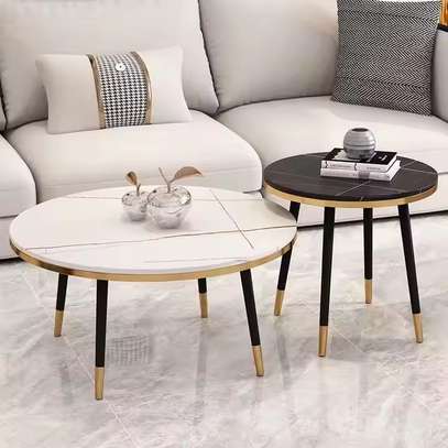 Ceramic Round Coffee Table image 8