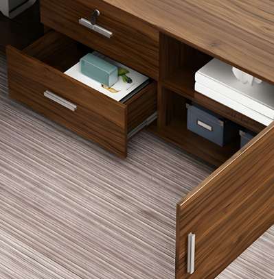 Office Desk; 200cm Compact Office Desk + Extension image 4