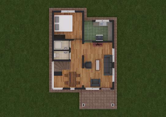 A nice Three Bedroom Maisonette Plan image 4