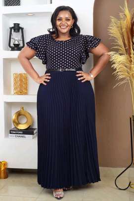 Plus Size Maxi Dress Belted Waist image 8