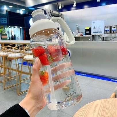 *BPA Free Tritan Plastic Water Bottles With Straw image 5