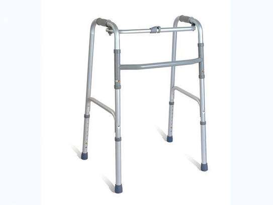 Foldable walking frame without wheels image 3