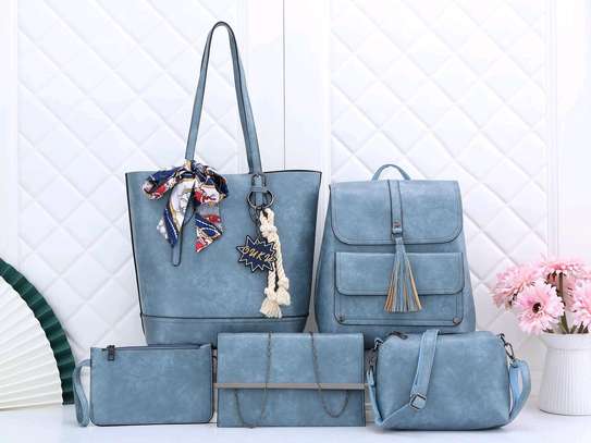 *5 in 1  Designer Ladies Fancy Fashion Leather Handbags* image 2