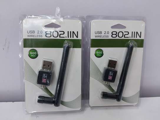 600Mbps USB 2.0 Mini USB WiFi Adaptor Lan Card image 2