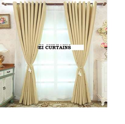 BEIGE CURTAINS FOR LIVING ROOM image 1