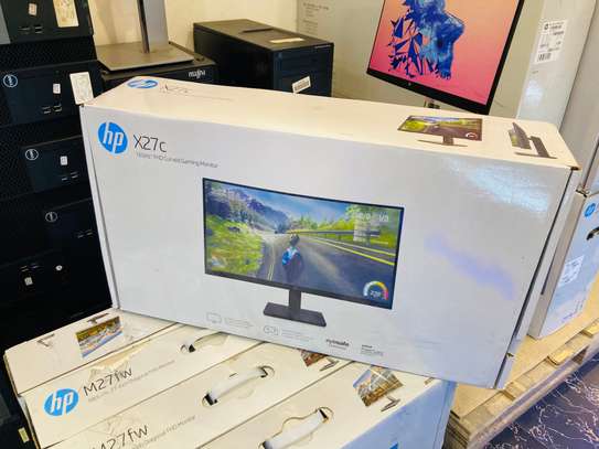 HP X27C Gaming Curved 165Hz AMD Freesync Monitor image 1