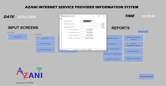 Azani ISP Information System image 10