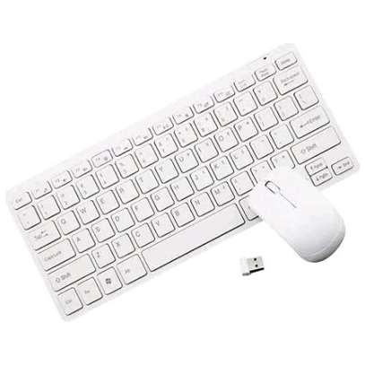 Mini wireless keyboard and mouse image 1