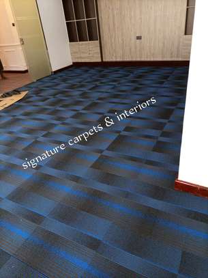 Commercial carpet tiles. image 1