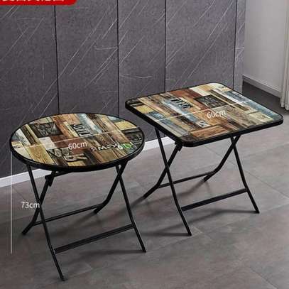 Home Table: Foldable Table With Wooden Colored Top image 3