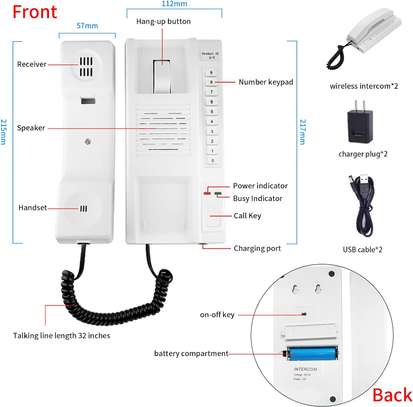 Wireless Intercom System for Business, 2 Pack image 2