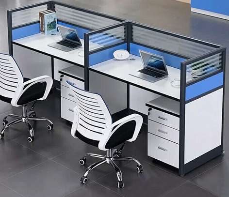 OFFICE DESK: 2 Way Office Workstation Desk image 2
