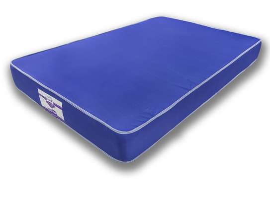 blue mattress in box