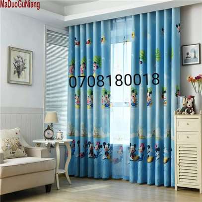Colorful kids curtains with cartoons prints image 6