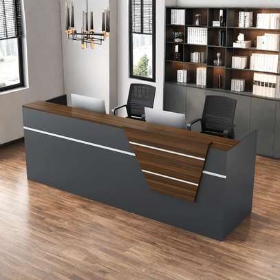 Reception Desk: Long Welcoming Reception Desk image 1